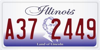IL license plate A372449