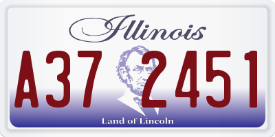 IL license plate A372451