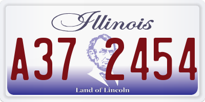 IL license plate A372454