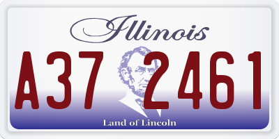 IL license plate A372461