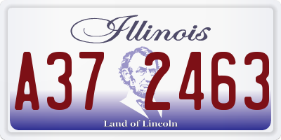 IL license plate A372463