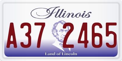 IL license plate A372465