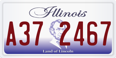IL license plate A372467