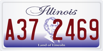 IL license plate A372469