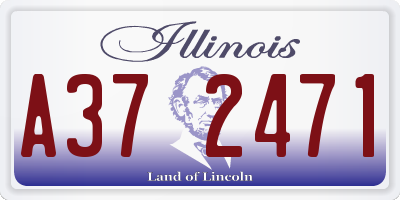 IL license plate A372471