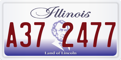 IL license plate A372477