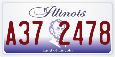 IL license plate A372478