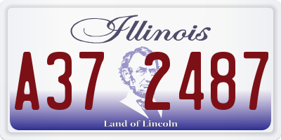 IL license plate A372487