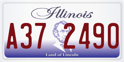 IL license plate A372490