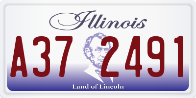 IL license plate A372491