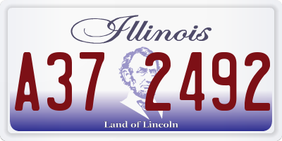 IL license plate A372492