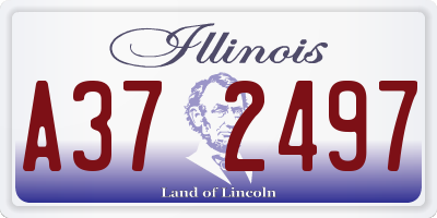 IL license plate A372497