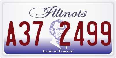 IL license plate A372499