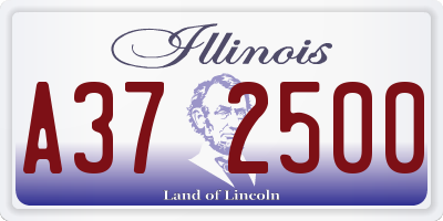 IL license plate A372500