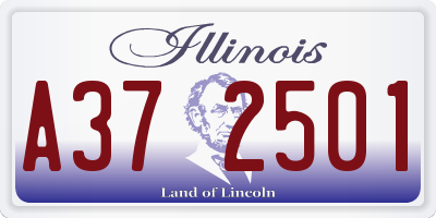IL license plate A372501
