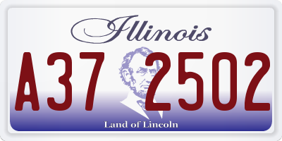 IL license plate A372502