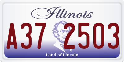 IL license plate A372503
