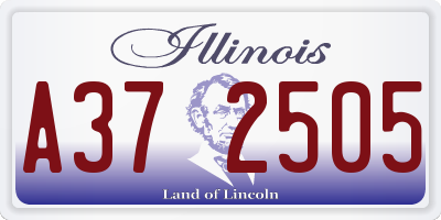 IL license plate A372505