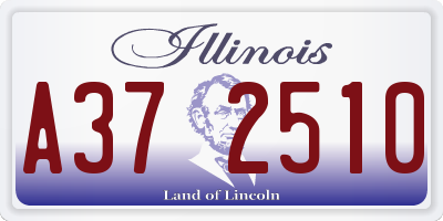 IL license plate A372510