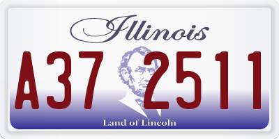 IL license plate A372511