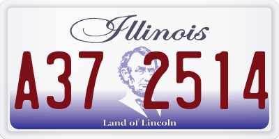 IL license plate A372514