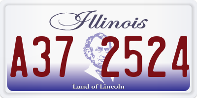 IL license plate A372524