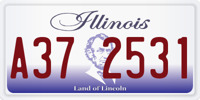 IL license plate A372531