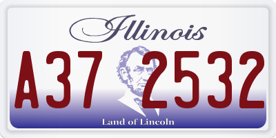 IL license plate A372532