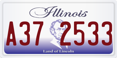 IL license plate A372533