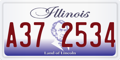 IL license plate A372534
