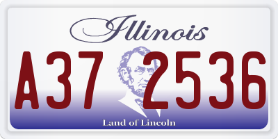 IL license plate A372536