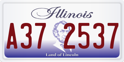 IL license plate A372537