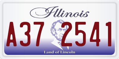 IL license plate A372541
