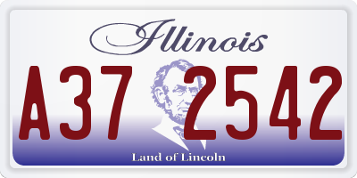 IL license plate A372542