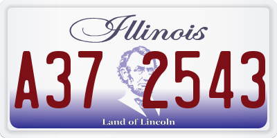IL license plate A372543