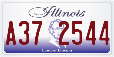 IL license plate A372544