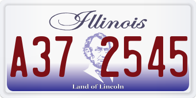 IL license plate A372545