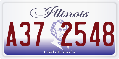 IL license plate A372548