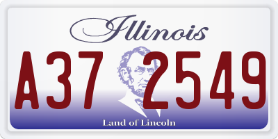 IL license plate A372549