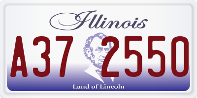 IL license plate A372550