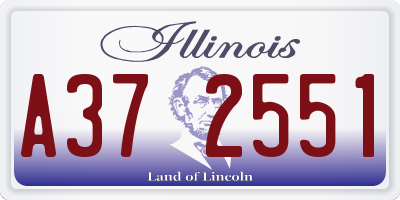 IL license plate A372551