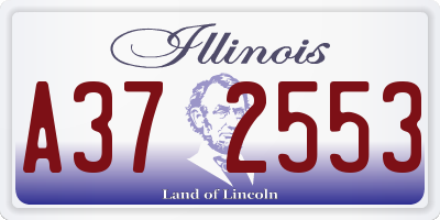 IL license plate A372553