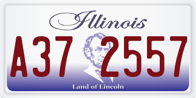 IL license plate A372557