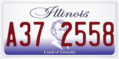 IL license plate A372558
