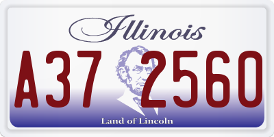 IL license plate A372560
