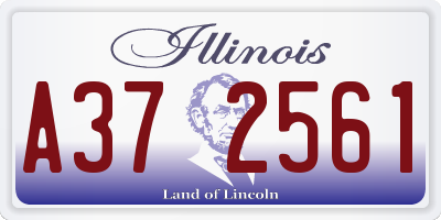 IL license plate A372561