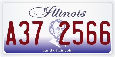 IL license plate A372566