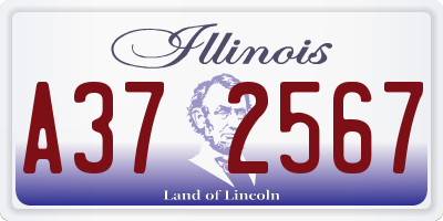 IL license plate A372567