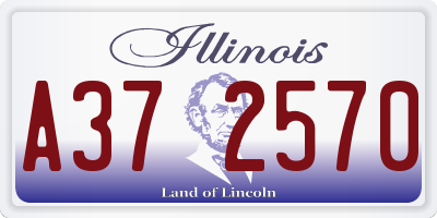 IL license plate A372570