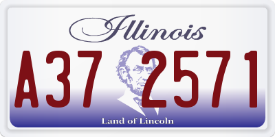 IL license plate A372571
